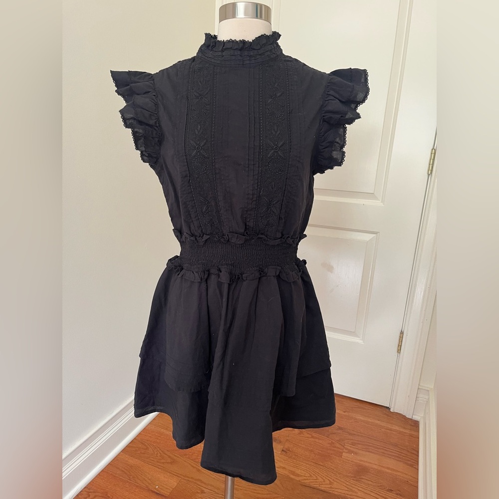 Cleobella dress Elegant Black Ruffled Women's Top
